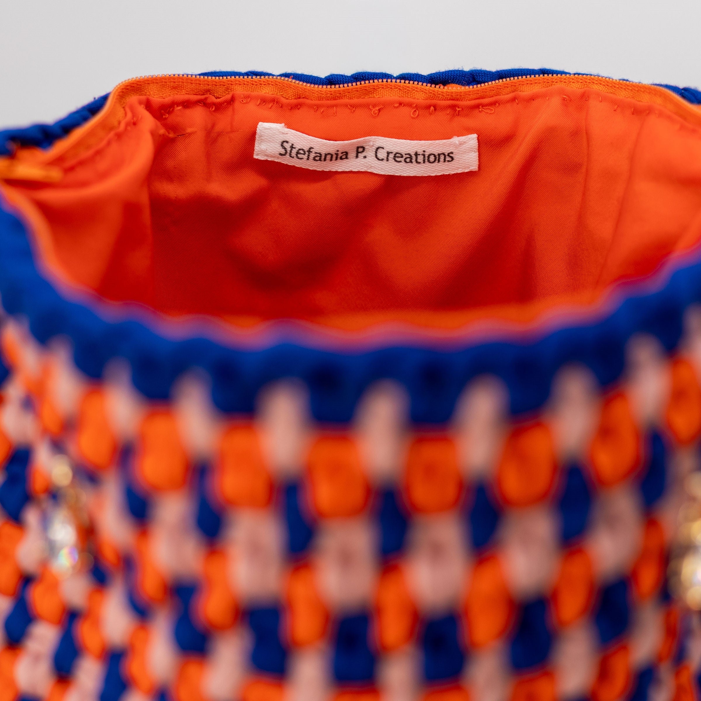 Borsa Arlecchino vista frontale colorata