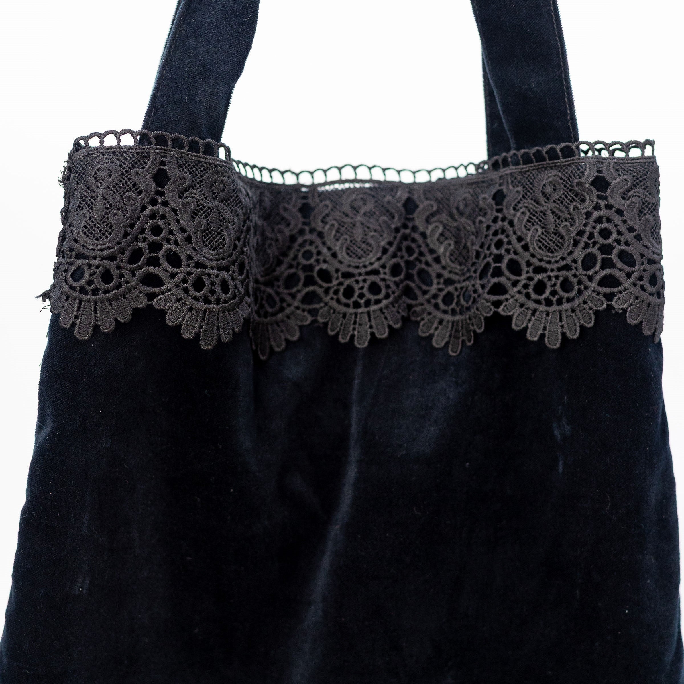 SAC CABAS EN VELOURS