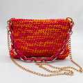 Borsa Two-Tone Pink Orange bicolore vivace