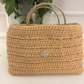 Borsa Cotton Must Have khaki con manici dorati