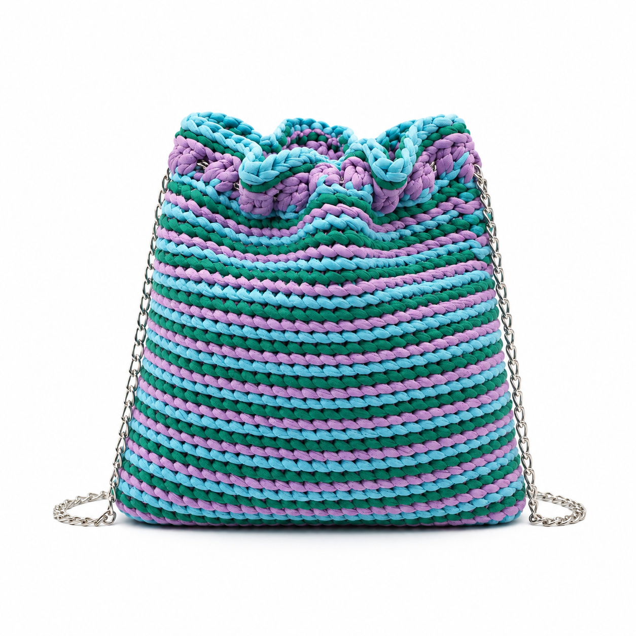 SOGNO PASTELLO - Borsa secchiello morbido a tre colori