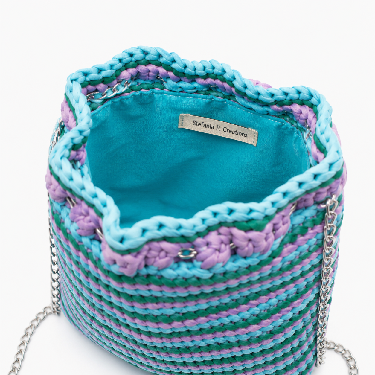 SOGNO PASTELLO - Borsa secchiello morbido a tre colori