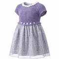 SOGNO DI LAVANDA - Abito midi in tulle e uncinetto