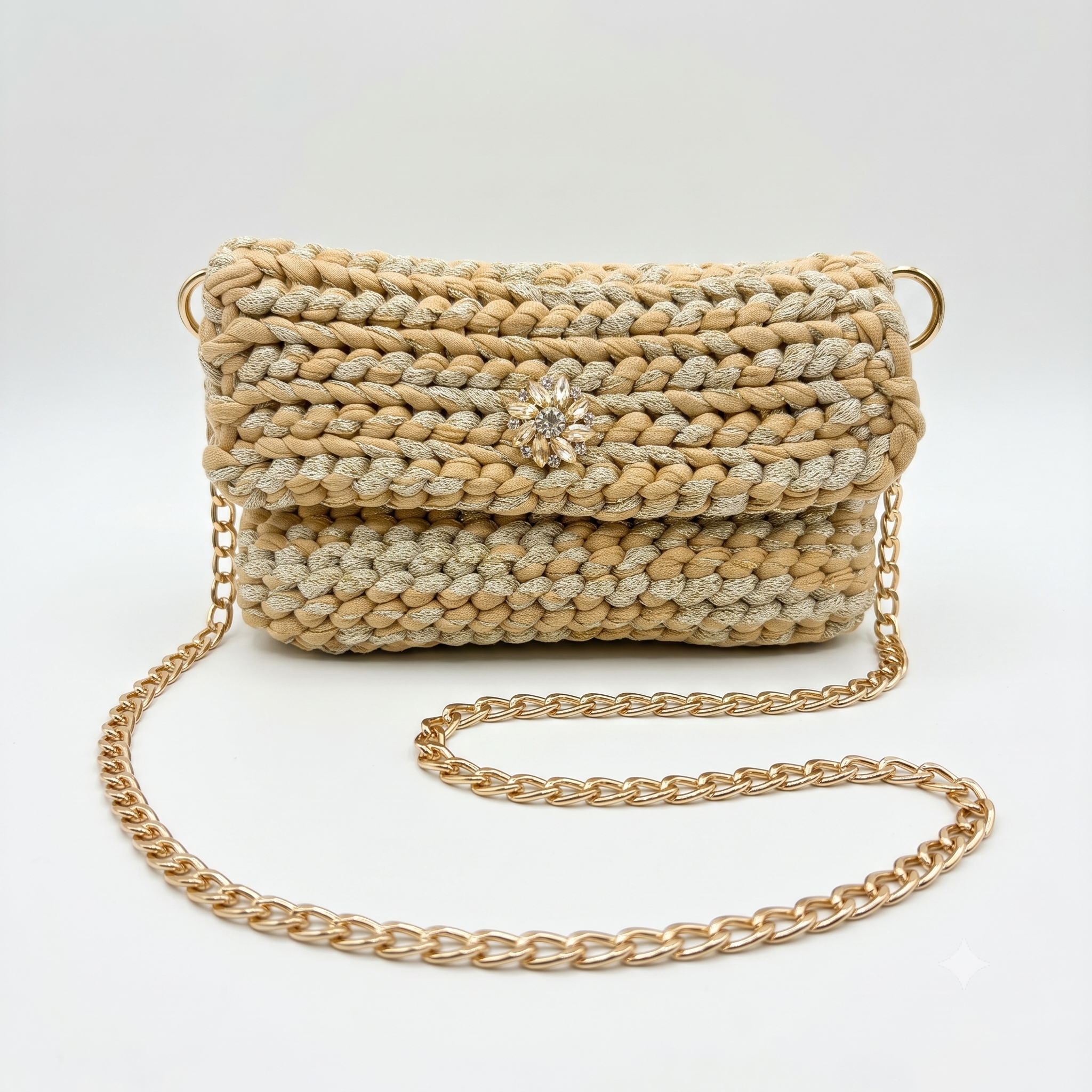 CAMELIA PREZIOSA - Clutch Gioiello con Ricamo Floreale