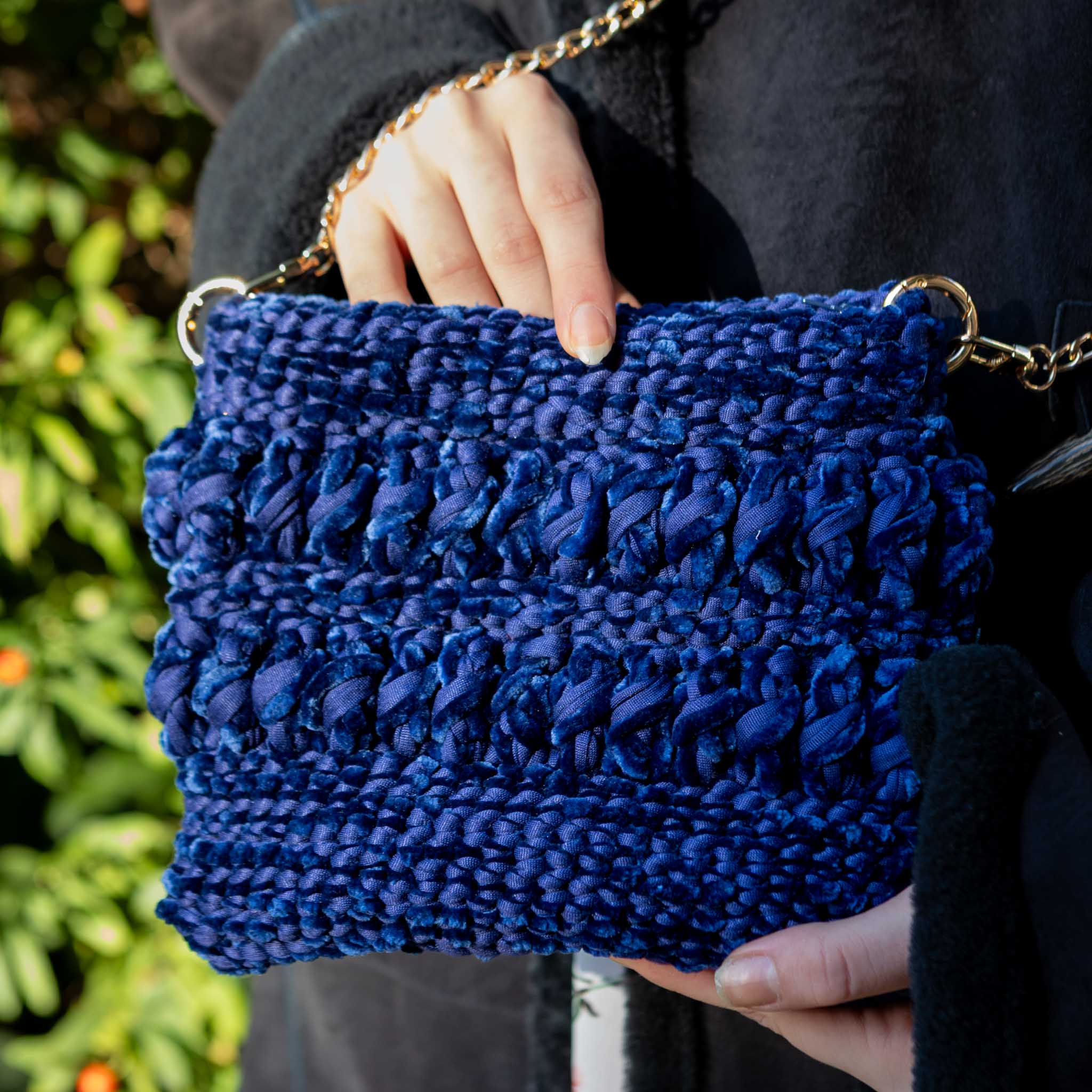 Borsa Blu Night vista frontale completa