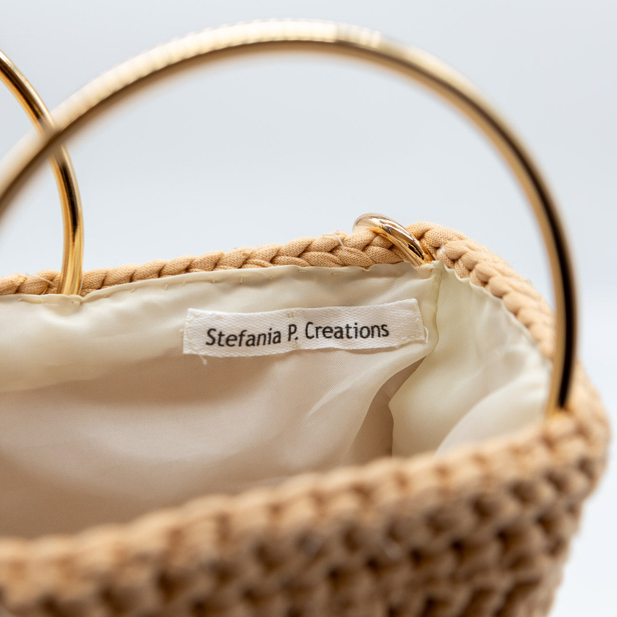 MUST HAVE - Borsa cotone a doppia trama con gioiello