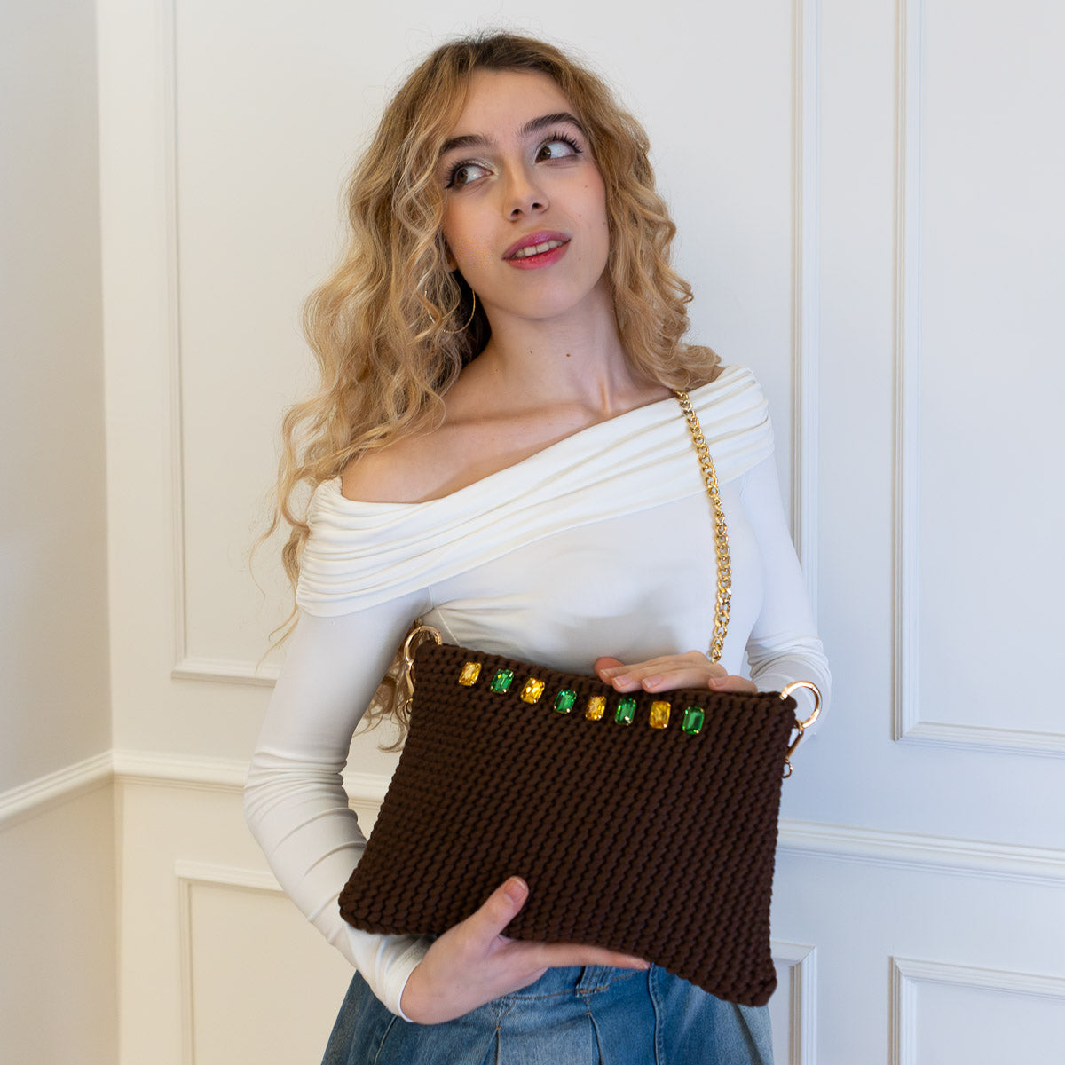 indossato borsa