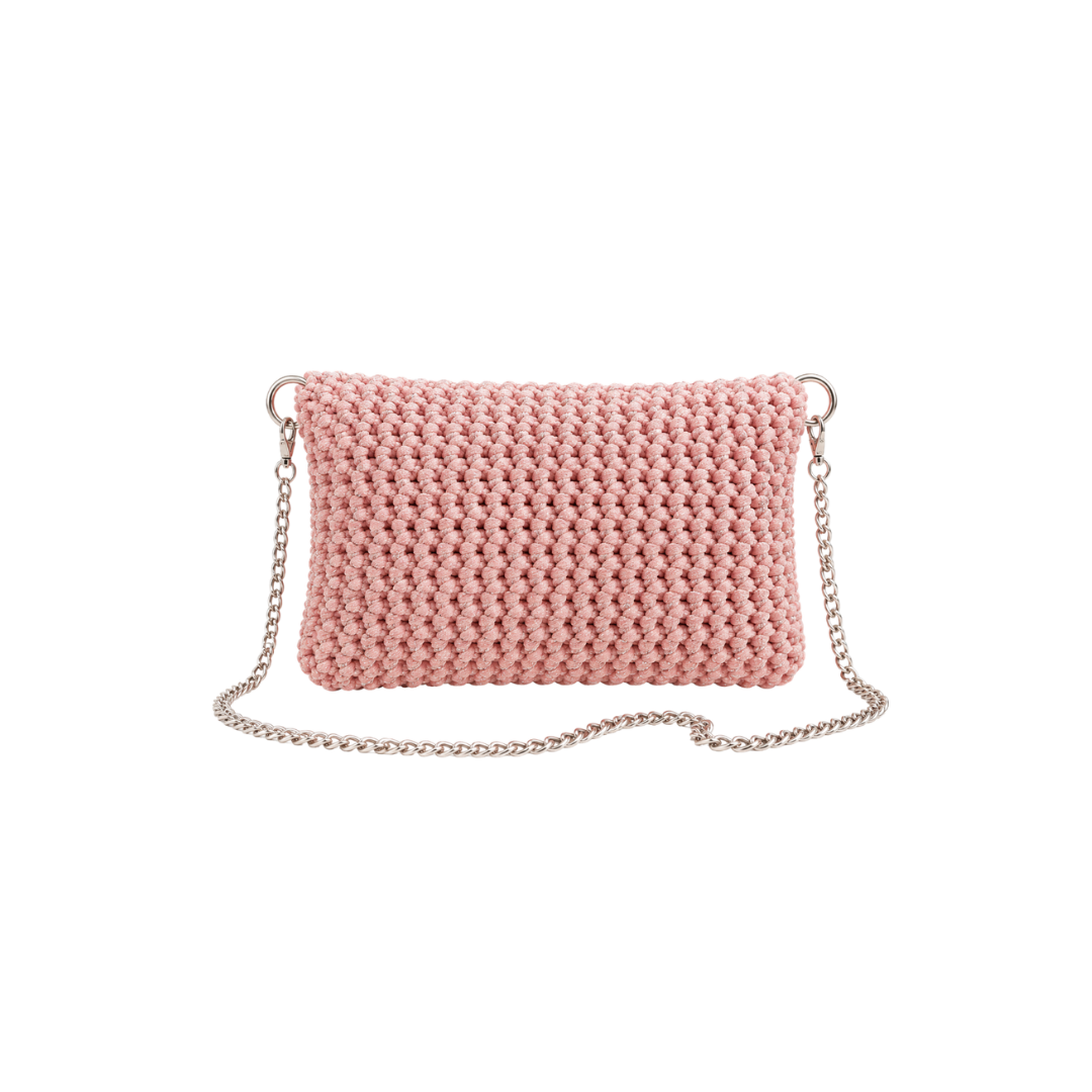 BORSA ROSA D'ARGENTO