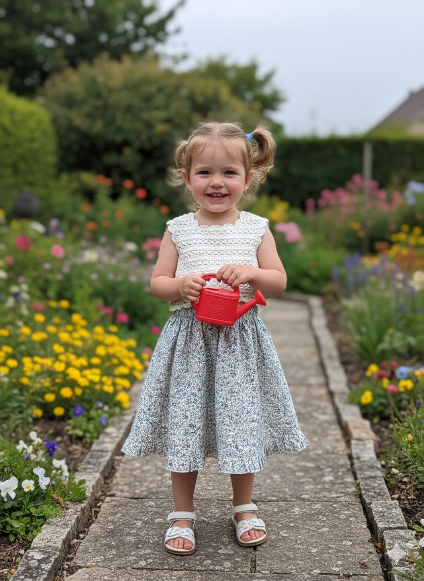 corpino  bambina indossato