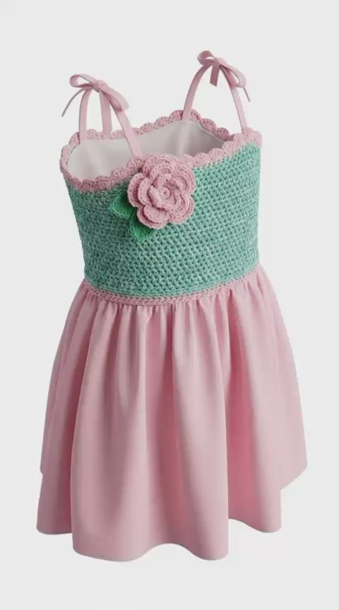 abito bambina crochet