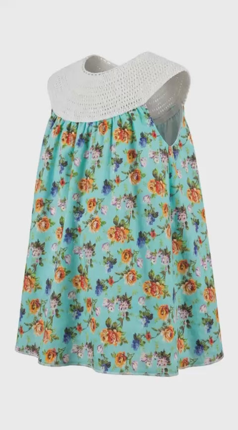abito fiorito bambina